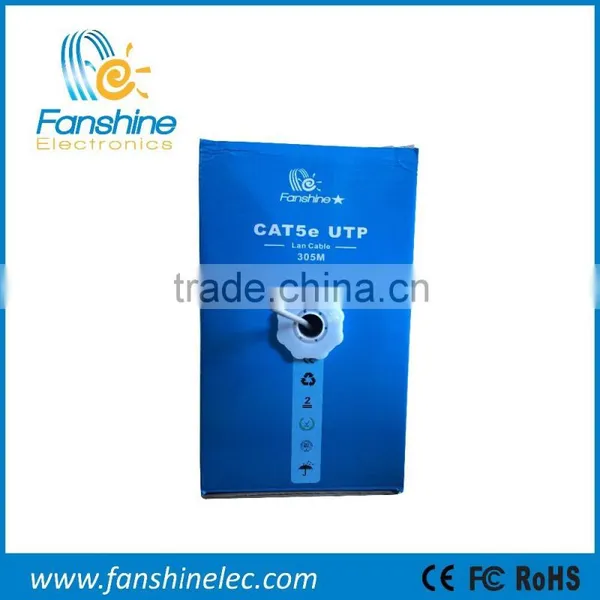 Fanshine Good Quality 305M CCA/Copper UTP Cat5e Network/Lan Cable photo-3