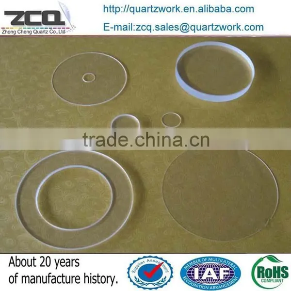 High Precision Perforated Quartz Glass Disc The Minimum Hole 0.8mm photo-2
