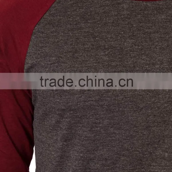 Cotton T-shirt High Quality Custom Making Reglan Slleve photo-3