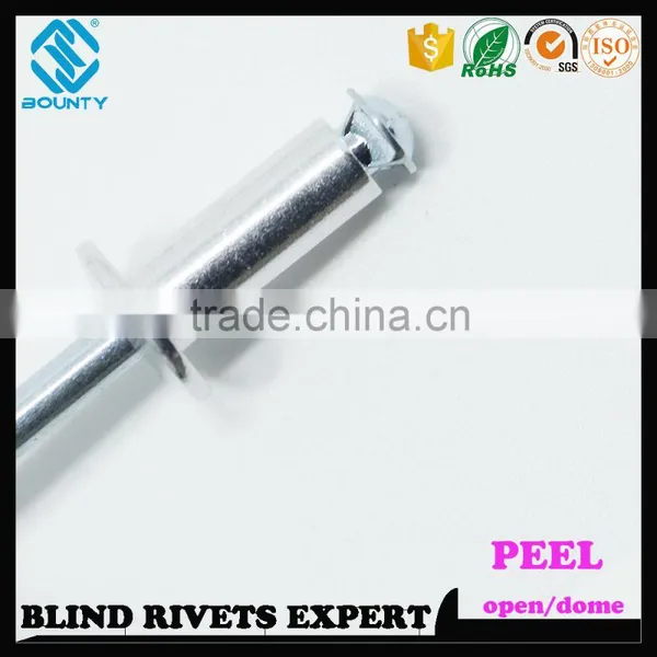 HOT SELLING OPEN END MANUFACTURER DOME HEAD ALUMINUM POP PEEL TYPE RIVETS photo-4