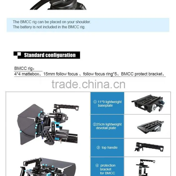 Blackmagic Cinema Camera BMCC Kit Camera DSLR Rig photo-6