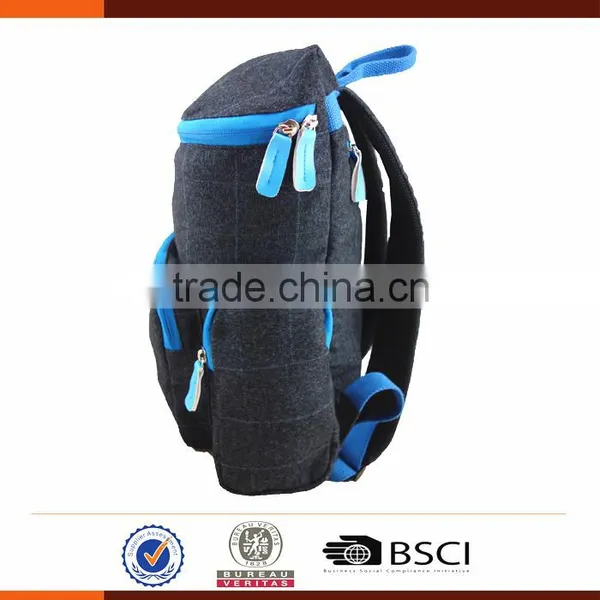 Customizable Plain Cotton Square Backpack College Bag photo-3