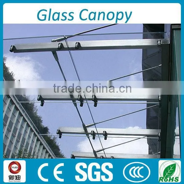 Exterior Door Stainless Steel 316 Glass Canopy Awnings photo-5