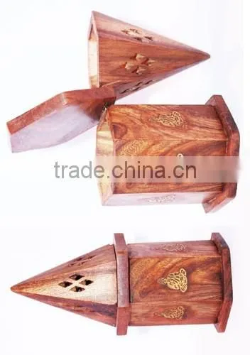 NAUTICAL CONE WOOD BURNER-DESIGNER INCENSE BURNER-DECORATIVE BURNER NWIB005 photo-3