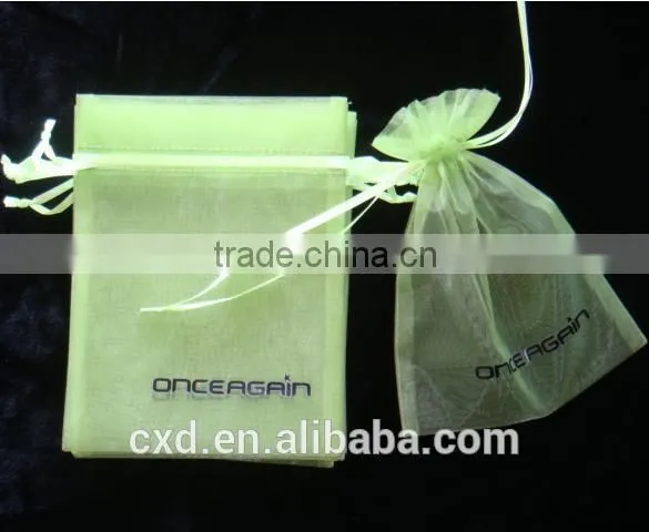 Drawstring Sealing&Handle and Hot Stamping Surface Handling Customized Personalized Organza Bag Wholesale photo-5