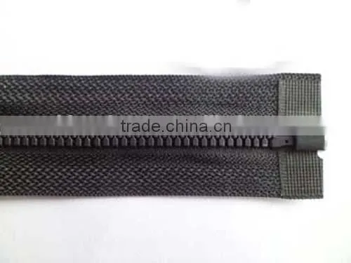 5# Plastic Resin Zipper Fastener Open End Zipper With Auto-lock Pipa Zipper Slider Coate Zipper photo-2