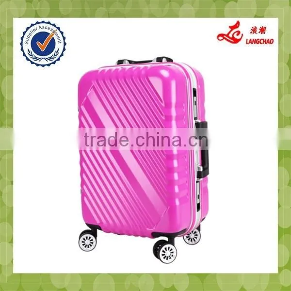 Aluminum Frame Plastic Cover 360-degree Wheels 100% PC Luggage photo-6