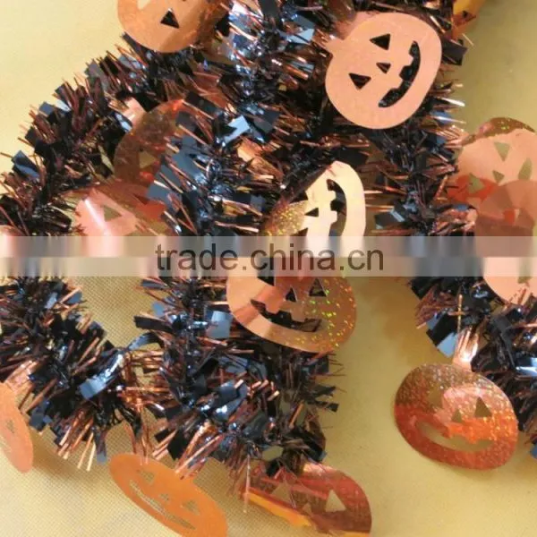 PET Wire Golden Pumpkin Plastic Halloween Day Garland photo-2