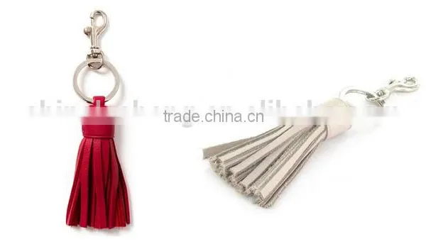 Fashion Jewelry Gift Classic Leather Tassel Key Chain Metal Keyring Women Handbag Accessory photo-6