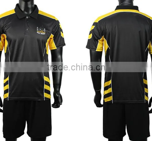 2016 High Quality Mens Latest Design Sports Performance Technical Dry Fit Golf Polo Shirt Manufacturer in China photo-5