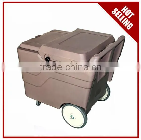 Hot Sell Durable PE Brown Ice Transport Carts With Wheels photo-3