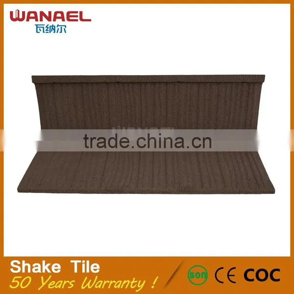 WANAEL Factory Selling Cheap Flat Synthetic Terracotta Shingle Villa Roof Tile photo-5