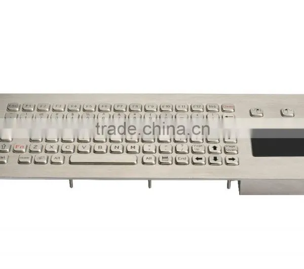 Full Funtionalities IP65 With Trackball Integrated Metal Keyboard photo-3