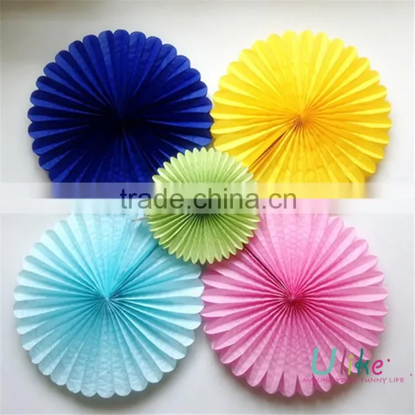 Popular Tissue Paper Fans Ceiling Decoration For Parties Party Decoration For Kids photo-6