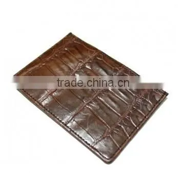Crocodile Leather Card Clip Wallet SCRCW-007 photo-2
