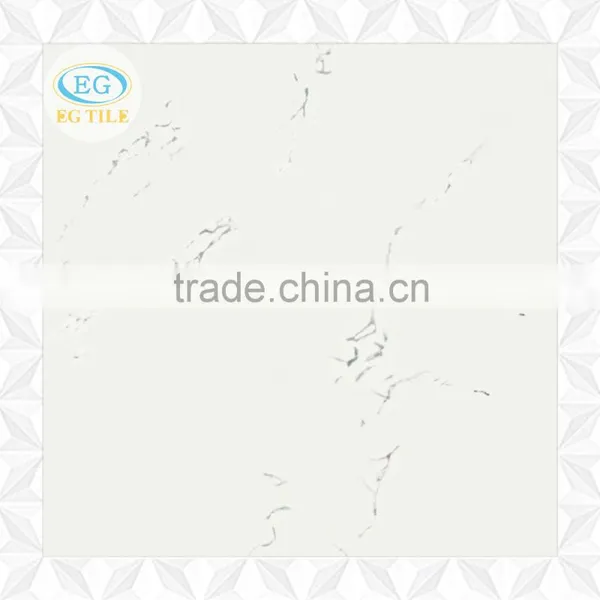 60X60 Statuario Marble White Vitrified Double Loding Porcelain Polished Tile photo-2
