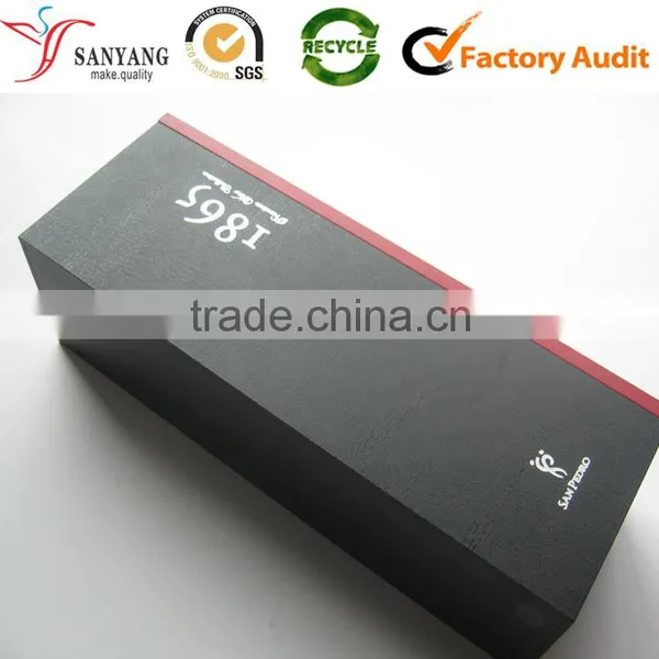 Sliding MDF Liquor Bottle Gift Box Red Wine Box Made in China Package Manufacturer photo-3