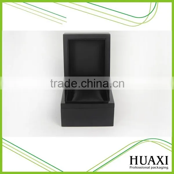 High Quality Matt Black Wooden Watch Box photo-4
