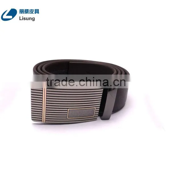 Luxury Automatic Buckle Adjustable Leather Belt Without Holes photo-4
