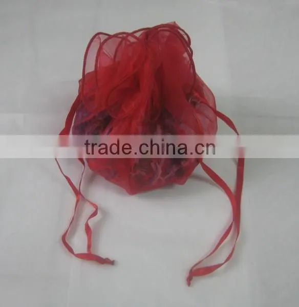 HOT SALE ! Metallic Silver Fabric Gift Bag Pouch photo-4
