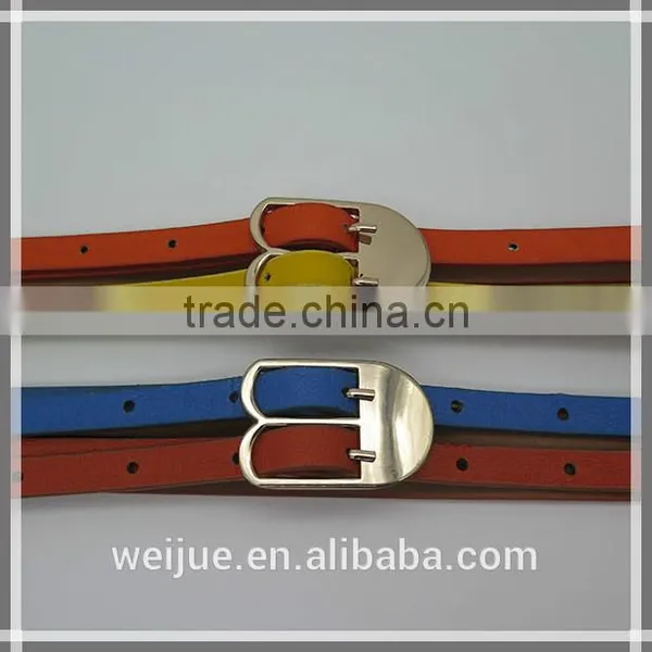 Fashionable 2 Colors Skinny Belt Colorant Match Belts for Women