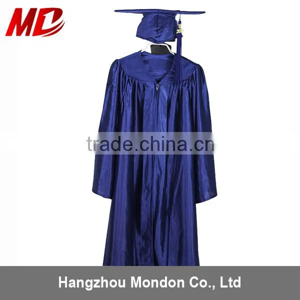 Graduation Cap and Gown Honor Cords Blue Polyester for Children Adult photo-2