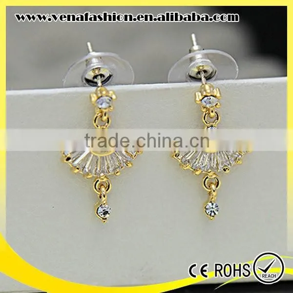 Yiwu Sector Shaped Small Litter Ballet Girl Earrings photo-3