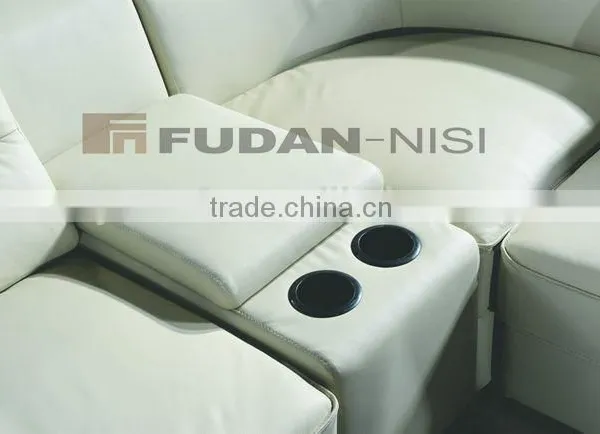 2016 Home Furniture Full Grain Leather Sectional Couch photo-3