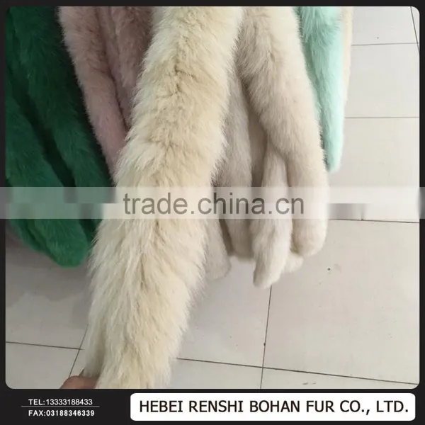 Real Fur Trim / Wholesale Fox Fur Trim /Detachable Fox Fur Collar photo-3