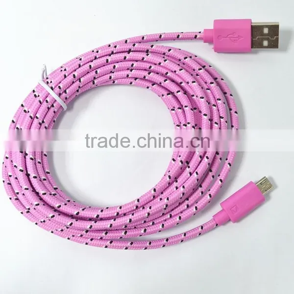 Hot Selling Multi Nylon Braided Usb Cable for Iphone
