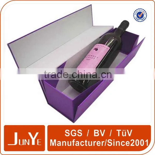 Customized Stackable Paper Wine Glass Liquor Bottle Box