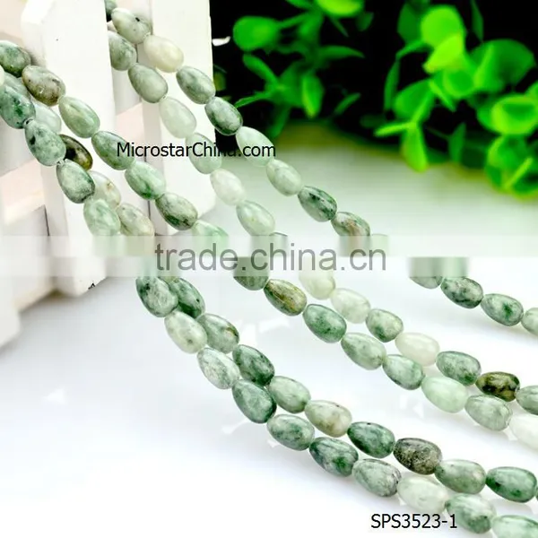 2016 New Fashion DIY Waterdrop String Natural Marble Beads for Necklace Making photo-2