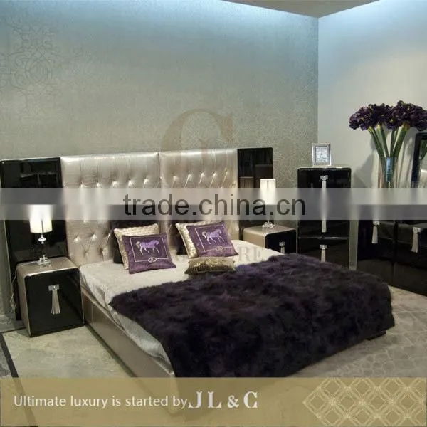 Solid Birch Marble Nightstand for Luxury Bed Room Sets-JB17-03- JL&C Furniture photo-3