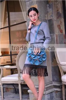 Ladies Fashion PU Leather Messenger Bag China Manufacturer photo-5