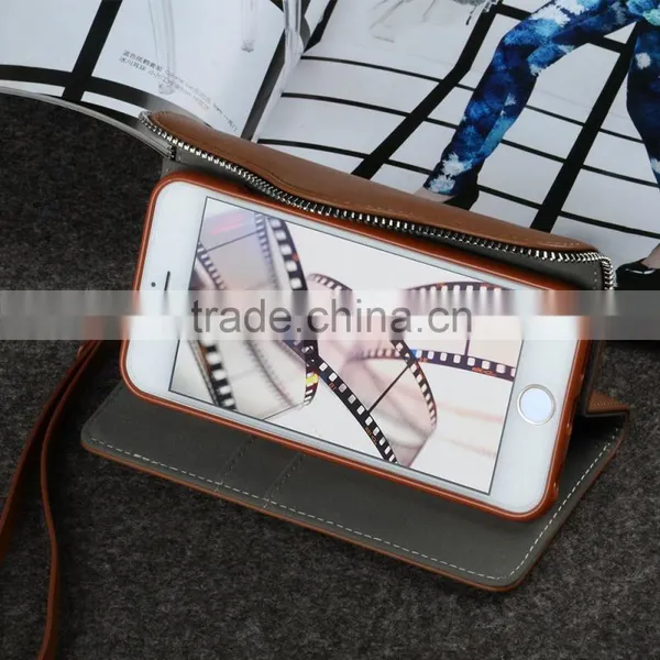 C&T Detachable Strap PU Leather Wallet Handbeg Protective Smartphone Shell for IPhone SE photo-6