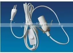 E27 Cable Plug With Switch 2 Meter Length