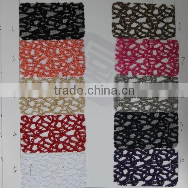 Fashion Lace Fabric for Ladies Shoes Upper Usage,popular Use for Ladies Handbags ,wallets ,purse photo-4