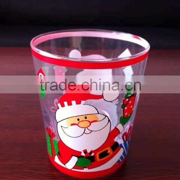 Christmas Logo Tumbled Drinking Glass