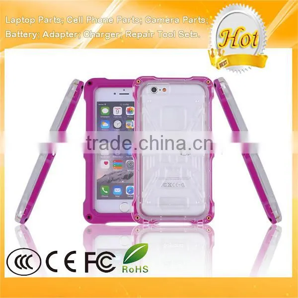 PEC TPU Silicone Mobile Waterproof Case for IPhone 6 6S With Screws photo-2