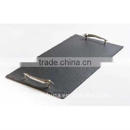 black slate dinnerware
