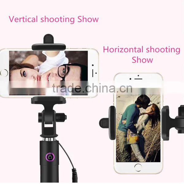 Hot Selling Fashionable Multifunctional Composite Mini Monopod Foldable Selfie Stick With Wire photo-5