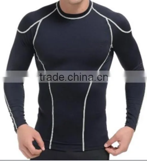 Wholesale Long Sleeve Men Compression Top Men Compression Clothing