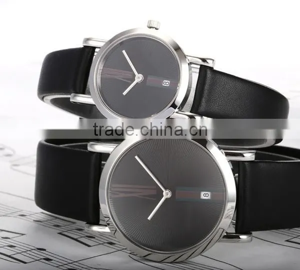 Leather Quartz Pair Couple Watches With Fashion Design photo-3