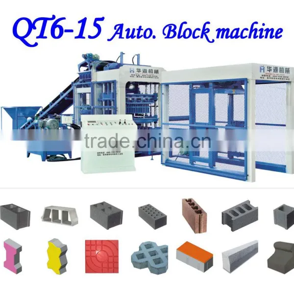 2015 Full Automatic Interlock Brick Machine Price QT6-15 Hydraform Brick Making Machine in South Africa photo-2