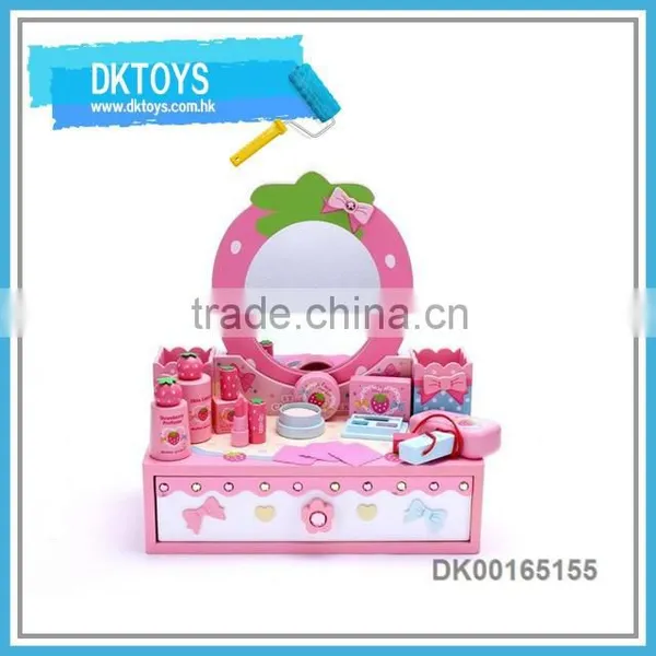 Girls Favor Play Dresser Toy Set Wooden Make Up Toy