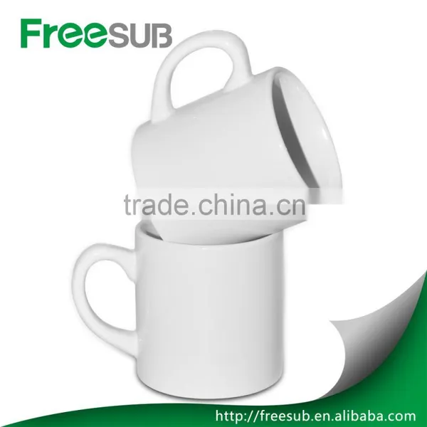 High Quality Small Size Sublimation Coated 6 oz Bone China White Mug for Wholesale photo-2