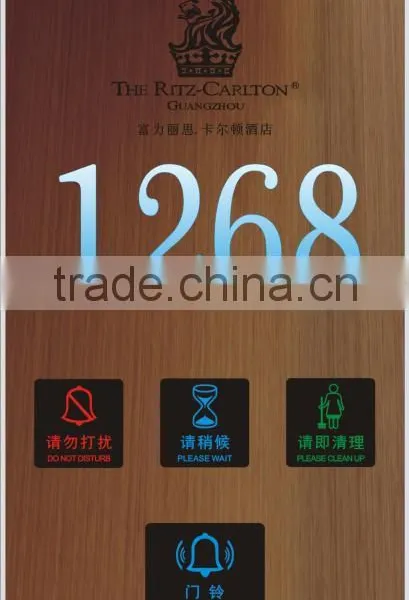 The Newest Innovative Product Hotel Microlite Panel Electronic Doorplate photo-2