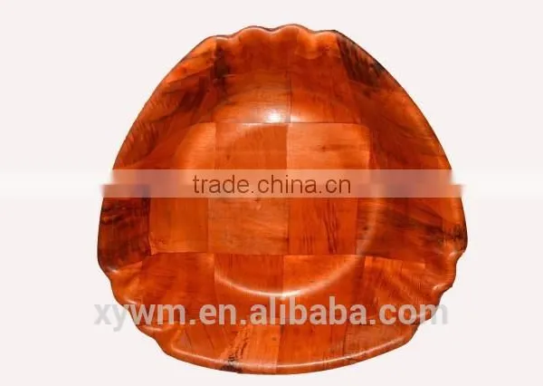 Peach Shape of Woven Wooden Plate and Dish photo-6