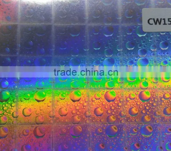 BOPP /PET Sliver Self Adhesive Holographic Lamination Film photo-6