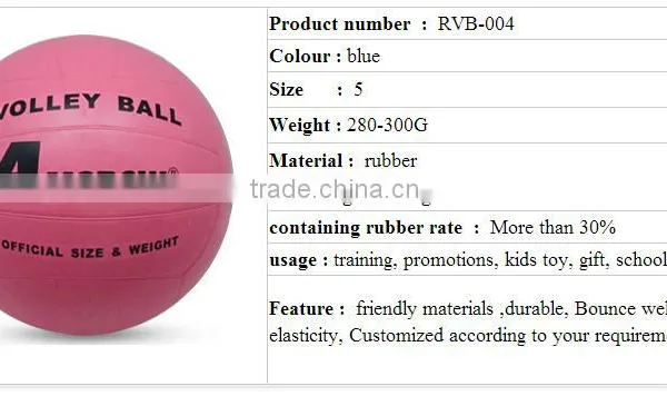 China Goods Wholesale Vulcanization Rubber Volleyball photo-4
